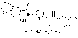 盐酸阿考替胺三水合物分子结构 (CAS 773092-05-0)
