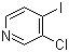 3-氯-4-碘吡啶分子结构 (CAS 77332-79-7)