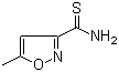 5-甲基-3-异噁唑硫代甲酰胺分子结构 (CAS 77358-26-0)
