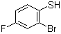 2-溴-4-氟苯硫酚分子结构 (CAS 773853-92-2)