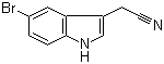5-溴吲哚-3-乙腈分子结构 (CAS 774-14-1)