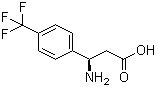 (R)-3-氨基-3-(4-三氟甲基苯基)丙酸分子结构 (CAS 774178-39-1)