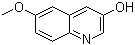结构式 CAS# 77421-36-4, 6-甲氧基-3-喹啉醇