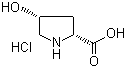 顺式-4-羟基-D-脯氨酸盐酸盐分子结构 (CAS 77449-94-6)