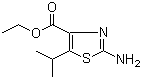 2-氨基-5-异丙基噻唑-4-甲酸乙酯分子结构 (CAS 77505-83-0)