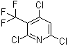 2,4,6-三氯-3-(三氟甲基)吡啶分子结构 (CAS 77523-62-7)