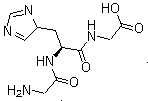 甘氨酰-L-组氨酰甘氨酸分子结构 (CAS 7758-33-0)