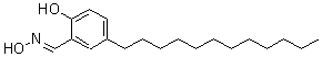 5-十二烷基-2-羟基苯甲醛肟分子结构 (CAS 77635-32-6)