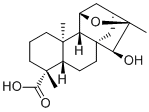 (4alpha,11beta,15beta,16alpha)-11,16-环氧-15-羟基贝壳杉-18-酸分子结构 (CAS 77658-46-9)