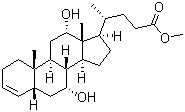 (5beta,7alpha,12alpha)-7,12-Dihydroxychol-3-en-24-oic acid methyl ester molecular structure (CAS 77731-11-4)