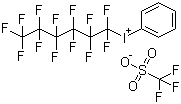 (全氟己基)苯基碘鎓三氟甲磺酸盐分子结构 (CAS 77758-84-0)