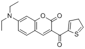 7-二乙基氨基-3-噻吩甲酰基-香豆素分子结构 (CAS 77820-11-2)
