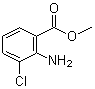 2-氨基-3-氯苯甲酸甲酯分子结构 (CAS 77820-58-7)