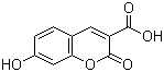 7-羟基香豆素-3-羧酸分子结构 (CAS 779-27-1)