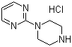 1-(2-嘧啶基)哌嗪盐酸盐分子结构 (CAS 78069-54-2)