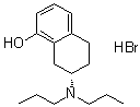 (S)-7-(二丙基氨基)-5,6,7,8-四氢-1-萘酚氢溴酸盐分子结构 (CAS 78095-20-2)