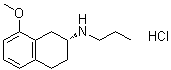 (R)-1,2,3,4-四氢-8-甲氧基-N-丙基-2-萘胺盐酸盐分子结构 (CAS 78095-32-6)