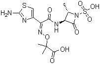 氨曲南分子结构 (CAS 78110-38-0)