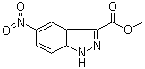 5-硝基-1H-吲唑-3-羧酸甲酯分子结构 (CAS 78155-75-6)