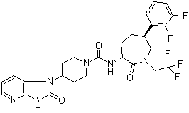 Telcagepant molecular structure (CAS 781649-09-0)