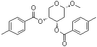 甲基 2-脱氧-alpha-D-赤式-吡喃戊糖苷二(4-甲基苯甲酸酯)分子结构 (CAS 78185-66-7)