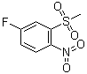 4-氟-2-(甲基磺酰基)硝基苯分子结构 (CAS 78228-02-1)