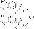 愈创木酚磺酸钾分子结构 (CAS 78247-49-1)