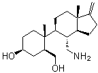 structure of CAS# 782487-28-9, Rosiptor;(1S,2R,5S)-2-[(3aS,4R,5S,7aS)-4-(Aminomethyl)octahydro-7a-methyl-1-methylene-1H-inden-5-yl]-5-hydroxy-2-methylcyclohexanemethanol