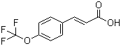 对三氟甲氧基肉桂酸分子结构 (CAS 783-13-1)