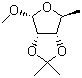 甲基-5-脱氧-2,3-O-异亚丙基-D-呋喃核糖苷分子结构 (CAS 78341-97-6)