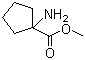 Methyl 1-amino-1-cyclopentanecarboxylate molecular structure (CAS 78388-61-1)