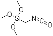 异氰酸 1-三甲氧基硅甲酯分子结构 (CAS 78450-75-6)