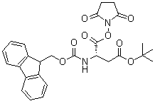 N-[芴甲氧羰基]-L-天冬氨酸 4-叔丁酯 1-(2,5-二氧代-1-吡咯烷基)酯分子结构 (CAS 78553-23-8)