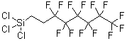 结构式 CAS# 78560-45-9, [2-(全氟己基)乙基]三氯硅烷