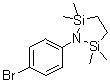 1-(4-溴苯基)-2,2,5,5-四甲基-1-氮杂-2,5-二硅杂环戊烷分子结构 (CAS 78605-26-2)