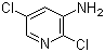 2,5-二氯吡啶-3-胺分子结构 (CAS 78607-32-6)