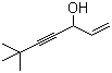 结构式 CAS# 78629-20-6, 3-羟基-6,6-二甲基-1-庚烯-4-炔