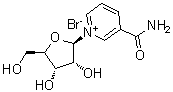 3-(Aminocarbonyl)-1-beta-D-ribofuranosylpyridinium bromide molecular structure (CAS 78687-39-5)