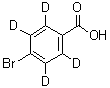 4-溴苯甲酸-2,3,5,6-d<sub>4</sub>分子结构 (CAS 787624-24-2)