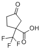 3-氧代-1-(三氟甲基)-环戊烷羧酸分子结构 (CAS 787640-49-7)