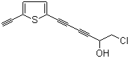 1-氯-6-(5-乙炔基噻吩-2-基)-3,5-己二炔-2-醇分子结构 (CAS 78876-53-6)