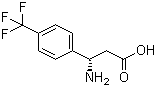 (S)-3-氨基-3-(4-三氟甲基苯基)丙酸分子结构 (CAS 790203-84-8)