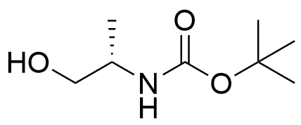 N-Boc-L-丙氨醇分子结构 (CAS 79069-13-9)