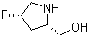 (2S,4S)-4-氟-2-吡咯烷甲醇分子结构 (CAS 791060-66-7)