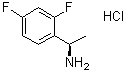 [(R)-1-(2,4-二氟苯基)乙基]胺盐酸盐分子结构 (CAS 791098-81-2)