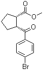 Methyl cis-2-(4-bromobenzoyl)cyclopentanecarboxylate molecular structure (CAS 791594-11-1)