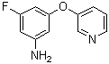 3-氟-5-(3-吡啶基氧基)苯胺分子结构 (CAS 791644-59-2)