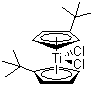 结构式 CAS# 79269-71-9, 双(叔丁基环戊二烯)二氯化钛