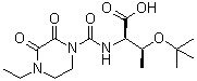 O-叔丁基-N-[(4-乙基-2,3-二氧代-1-哌嗪基)羰基]-D-苏氨酸分子结构 (CAS 79276-23-6)