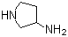 3-氨基吡咯烷分子结构 (CAS 79286-79-6)